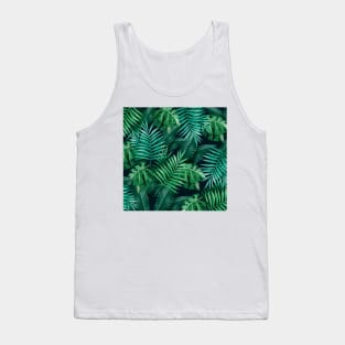 Palm leaves Pattern Tank Top